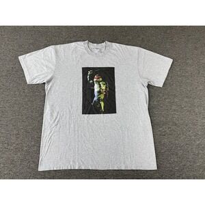 Supreme Raphael TMNT Shirt Mens XL Gray Graphic Teenage Mutant Ninja Turtles